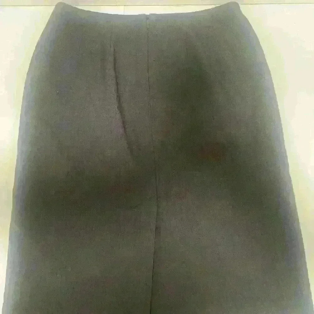 Calvin Klein Heather Gray Pencil Skirt With Inside Lining Size 2- B8 - Picture 2 of 5